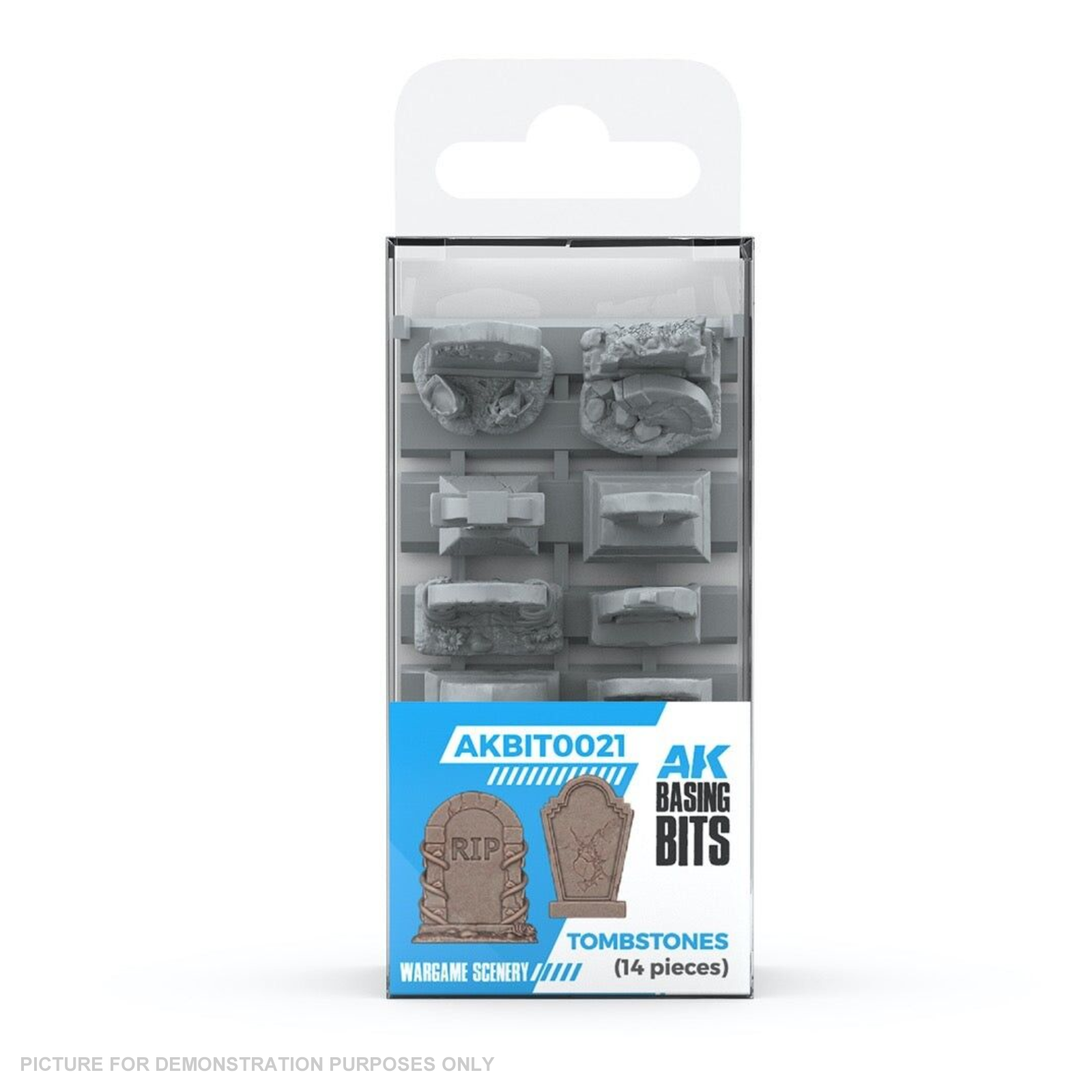 AK Interactive - Basing Bits - Tombstones - 14 Pieces